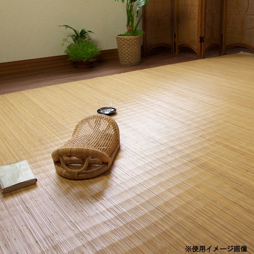 カーペット 本間 3畳 約191×286cm ラタンカーペット 裏貼りタイプ 籐製カーペット ブリーチ色 籐敷物 リビング 居間 洋室 41u3z3b 通販