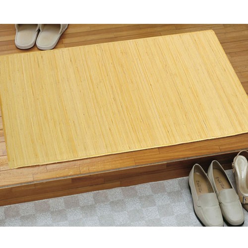 マット 約90×180cm ラタンカーペット ラタンマット 籐製マット 裏貼り付きマット ラタン製 玄関マット 脱衣所 39u390b 通販