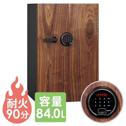 耐火金庫 タッチパネル 小型 指紋 おしゃれ 36L A4 18ヶ月保証 耐火
