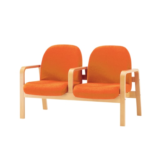 ロビーベンチ 2人用 ベンチ 待合椅子 長椅子 LW-2AL