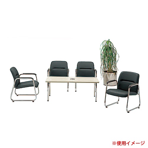 応接セット 5点セット 4人用 応接ソファ 1人用 ×4 + 応接テーブル FO-10LS