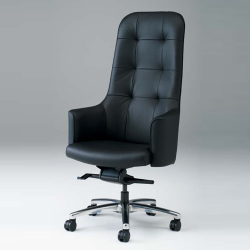 レザーチェア エグゼクティブチェア リクライニング ハイバック オカムラ L433JE-P794