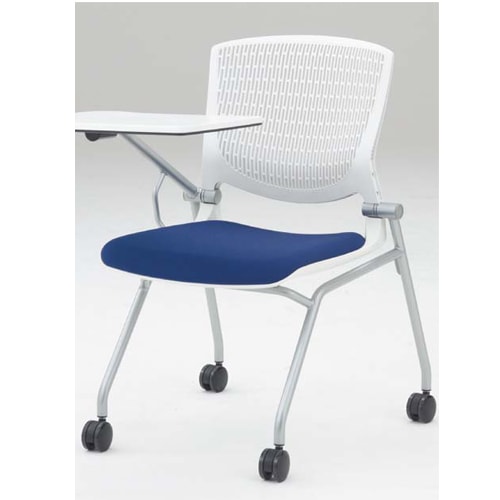 ミーティングチェア オカムラ グラータ テーブル付き ホワイトシェル 8142TT-F