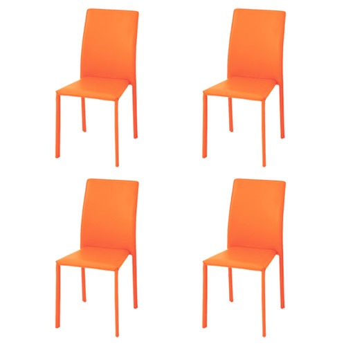 ダイニングチェア 布 4脚セット シンプル TDC-93159S（商品番号：49