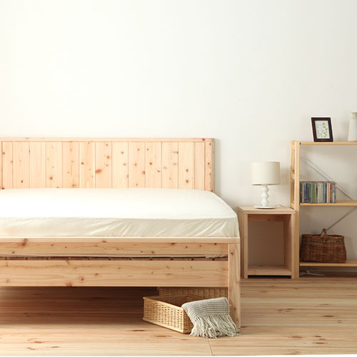 送料込　高知県四万十産　国産天然ひのき　すのこ　ダブルサイズ すのこベッド ダブル ヒノキ 日本製 すのこフレームベッド 産高知