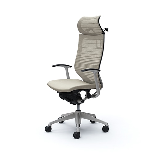 メッシュチェア リクライニング ハイバック バロン オカムラ CP48DR-FGR