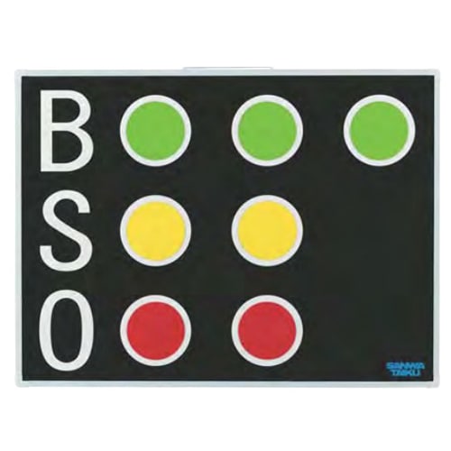 カウントボードBSO BSOカウンター マグネット式 野球 カウントボード S-0989（商品番号