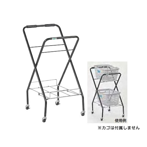 ボールバスケットキャリー 折タタミ式 ストッパー付き キャスター