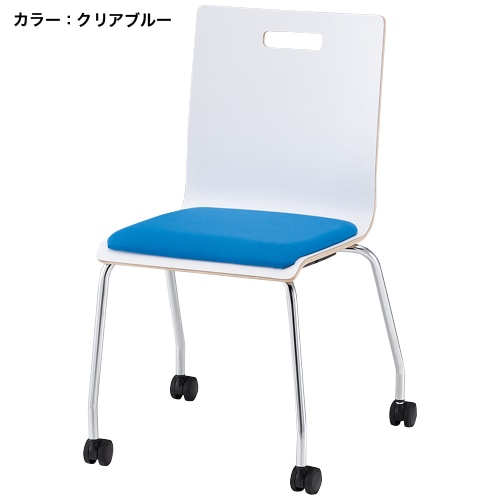 ミーティングチェア 肘なし 座面パッド付 会議用チェア イス PM-K60MP