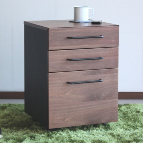 ワゴン サイドチェスト 木製 北欧 キャスター付き サイドキャビネット