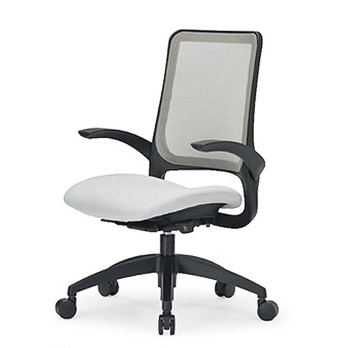 オフィスチェア 肘付き ミドルバック メッシュチェア ワークチェア MS-1615
