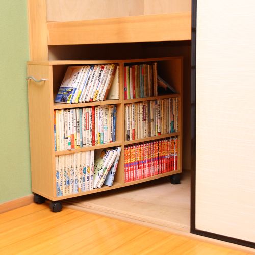 押入れ収納 キャスター付き 本棚 ワゴン FF-7520
