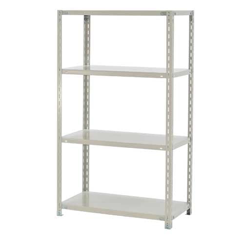 スチールラック 軽量ラック 4段 耐荷重120kg 幅875×奥行450×高さ1500mm YS-B312S-W-04