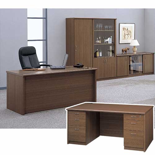 両袖机 エグゼクティブデスク 社長机 役員用家具 W1600mm VP-11DEW 