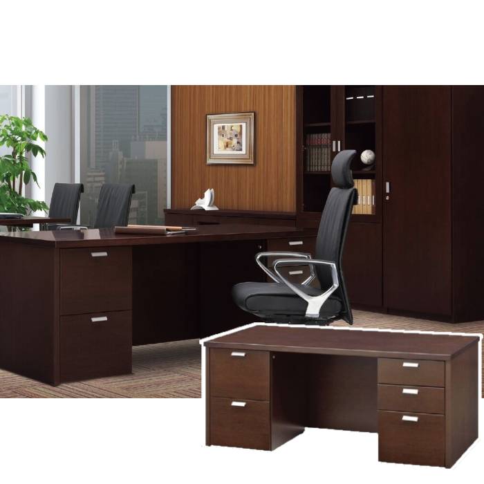 エグゼクティブデスク 役員用 社長用 高級机 W1600mm VP-31RDEWS（商品