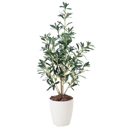 オリーブ 観葉植物 造花 鉢植え プラント 3A4905-120（商品番号