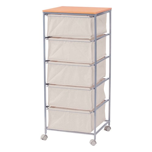 チェスト 5段 幅74cm ワイド 収納ボックス 4907556-187864（商品番号