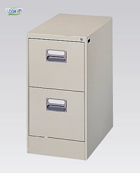 キャビネット A4 2段 ファイリングキャビネット 書類棚 A4-2N（商品