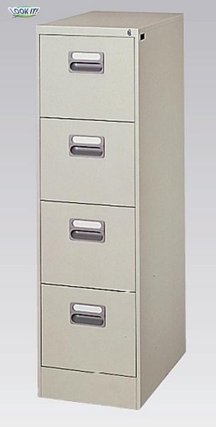 キャビネット A4 4段 ファイリングキャビネット 書類棚 A4-4N