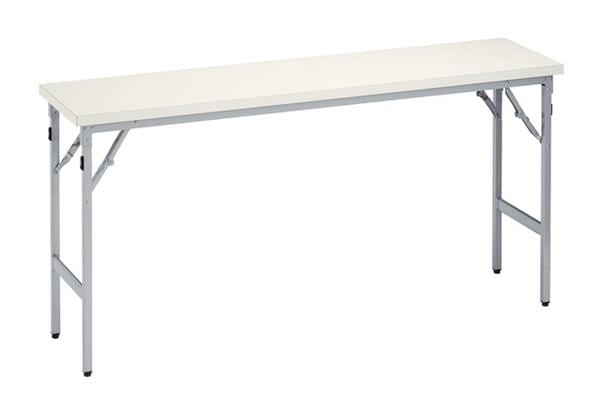 折り畳み座卓 幅1800×奥行450×高さ330mm 共巻 ブラック脚 長机 ZLP
