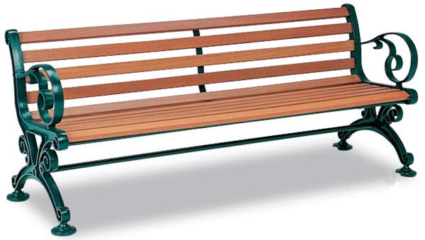 ガーデンベンチ 幅1850mm 肘付き ロビーチェア 長椅子 BC-303-018