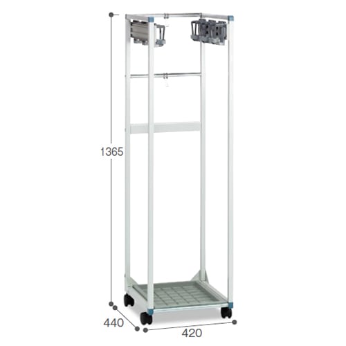 モップハンガー 6本掛け 掃除用具入れ 掃除用具掛け 収納 CE-492-116-0