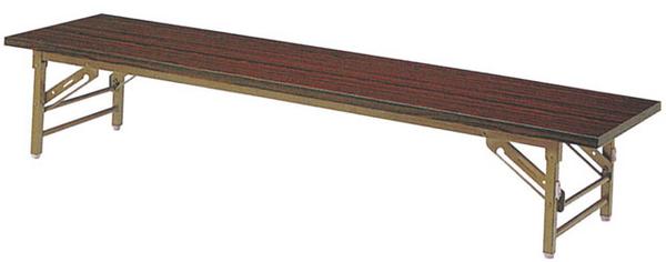 折りたたみテーブル 幅1200×奥行450mm 共張り 座卓 ミーティングテーブル YKZ-1245