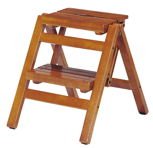 変形型ステップチェア 椅子 踏み台 脚立 ハイバック レトロ