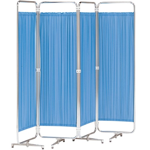 スクリーン パーテーション 自立 折りたたみ 4連 布 スチール 幅1800