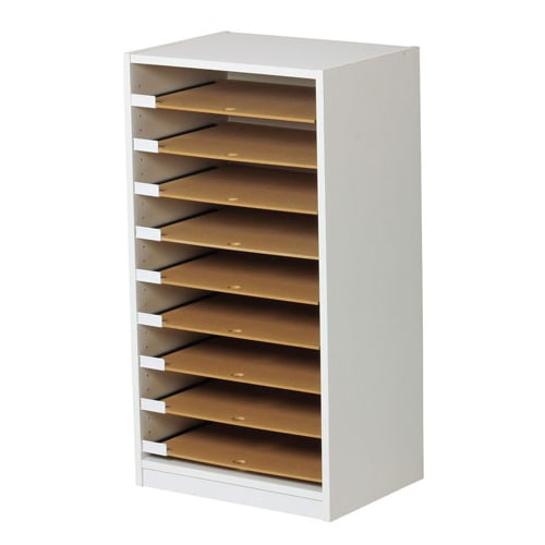 ペーパーラック レターケース A4 2列10段 幅547×奥行350×高さ1067mm