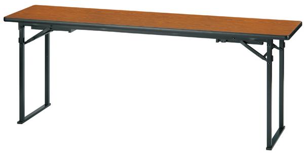 会議用テーブル 折りたたみ 幅1800×奥行450mm 共張り ミーティングテーブル KTZ-1845H