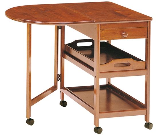 【値引き中】折りたたみ机　片バタテーブル　デスク　キッチンワゴン【未使用箱入り】 fgb9627-1.jpg