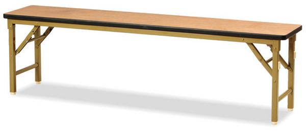 折りたたみテーブル 幅1500×奥行600×高さ330mm ソフトエッジ巻 長机