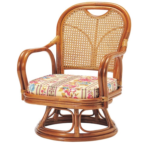 座椅子 花柄 リクライニング 高さ調節 高座椅子 83-942（商品番号：47