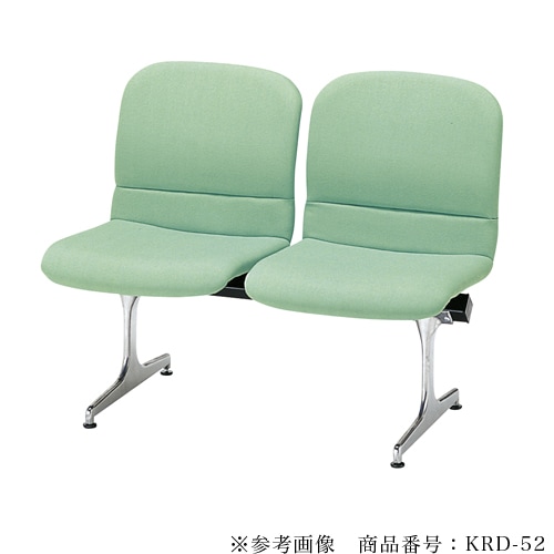 ロビーチェア 2人掛け 背付き 幅980mm 合成皮革 RD-52（商品番号：krd