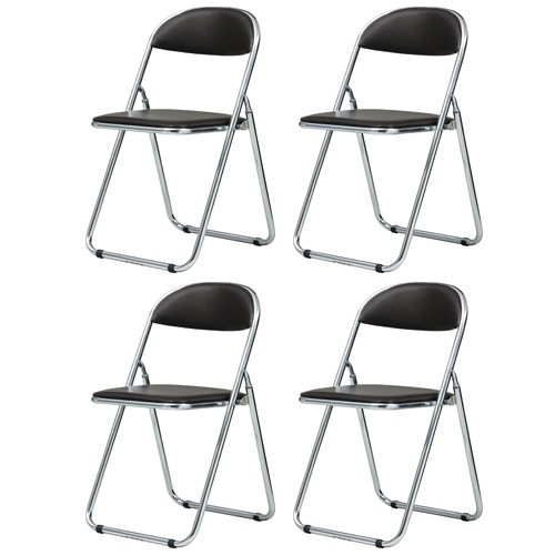 パイプ椅子 折りたたみ 4脚セット SFC-2M-S（商品番号：ksfc-2mx4）の