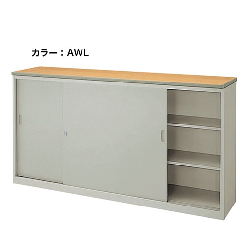 カウンター W1800×D460×H950mm 鍵付き 総扉タイプ ハイカウンター