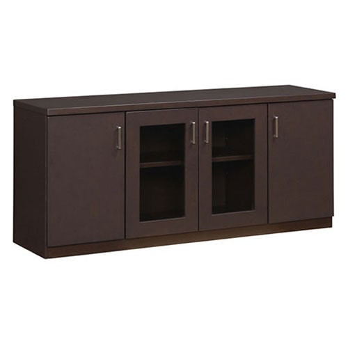 キッチンキャビネット 食器棚 キッチンボード 引き出し付き ガラス扉