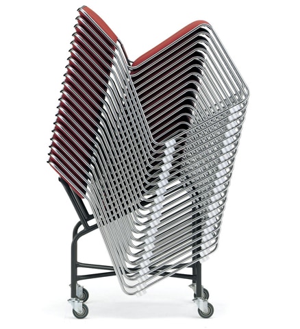 台車 パイプ椅子用 チェアポーター チェア用台車 ミーティングチェアHD-20