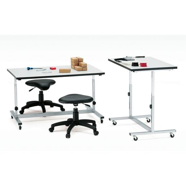 昇降テーブル 幅1200mm キャスター付き ワークテーブル 作業机HFWT-1275