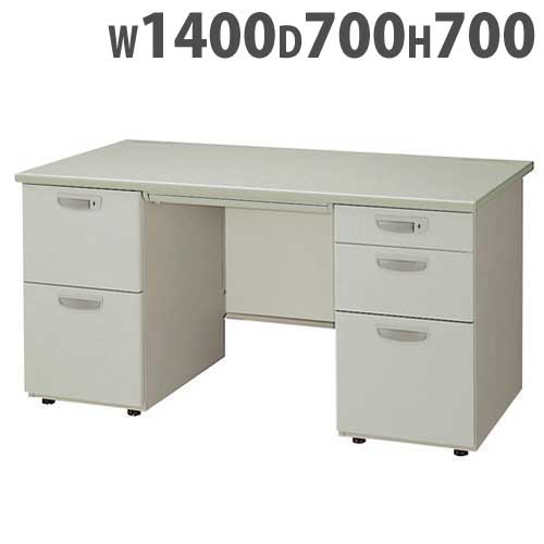 両袖机 幅1600×奥行700×高さ700mm オフィスデスク ワークデスク