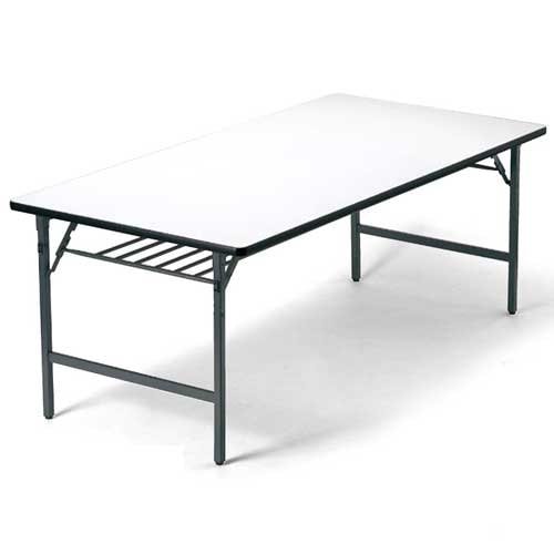 【送料込み】折りたたみテーブル 会議用テーブル 学習机 長机② オフィスコム 法人様限定 会議用テーブル 折りたたみテーブル 棚付き