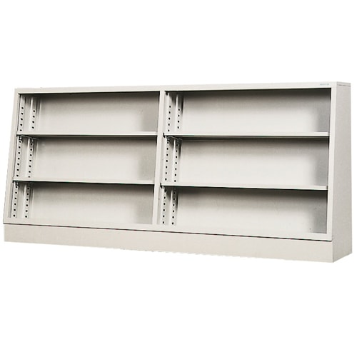 オープン書庫 幅1760×奥行250/350×高さ800mm 本棚 スチール書庫 キャビネット BR-1323