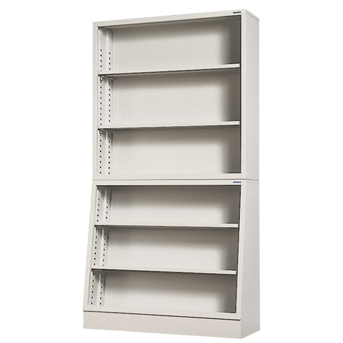 オープン書庫 幅880×奥行250/350×高さ1680mm 本棚 スチール書庫 キャビネット BR-1616