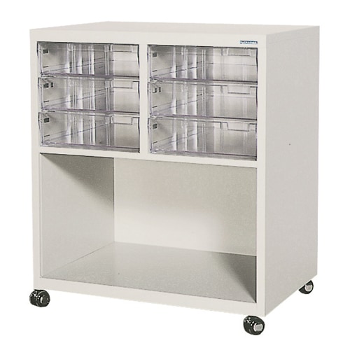 ガラスコレクションケース 4段 コーナー キャスター付き ディスプレイ