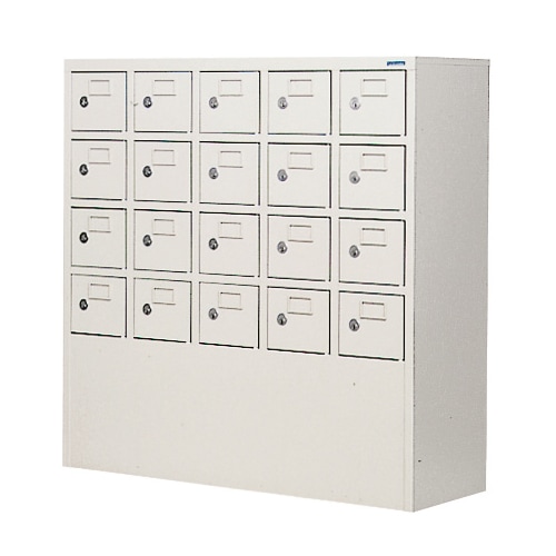 ロッカー 20人用 5列4段 シリンダー錠 スチールロッカー PSLK-2054N