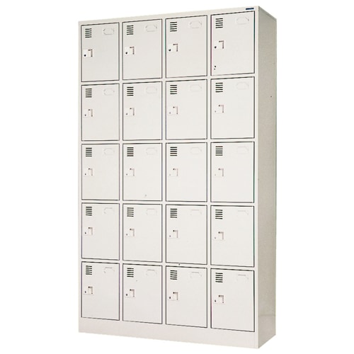 ロッカー 20人用 4列5段 シリンダー錠 シューズボックス SLK-2045