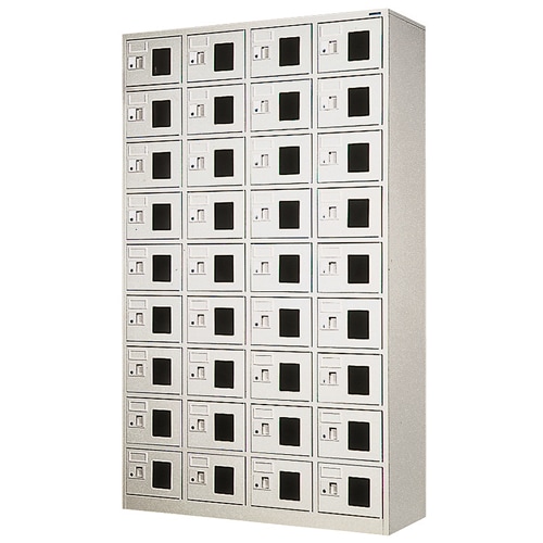 ロッカー 36人用 4列9段 シューズボックス シューズロッカー WEL-3649N
