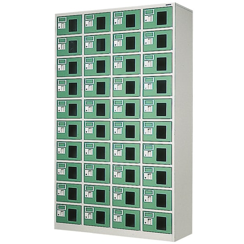 ロッカー 40人用 4列10段 シューズボックス シューズロッカー WEL-40410N