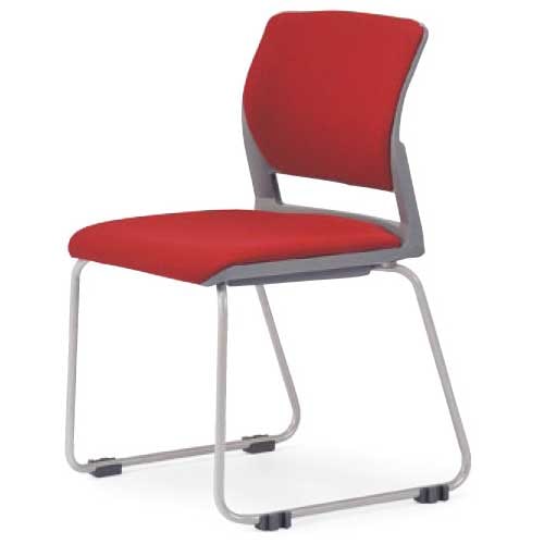 アイコ　法人限定　ミーティングチェア　 ビニールレザー　２脚セット　　肘なしキャスタータイプ　ホワイトシェル　ＬＧＲ（ライトグレー） アイコ 法人限定 ミーティングチェア ビニールレザー ２脚セット 背